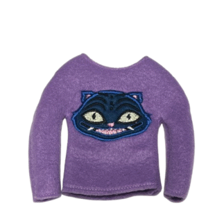 Purple Elf Sweater, Embroidered Elf Shirt, Fits Standard Size Elf Dolls