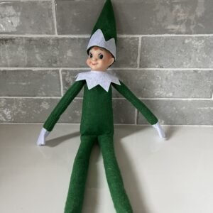 Christmas Cadets Green Elf Doll, Posable Holiday Elves