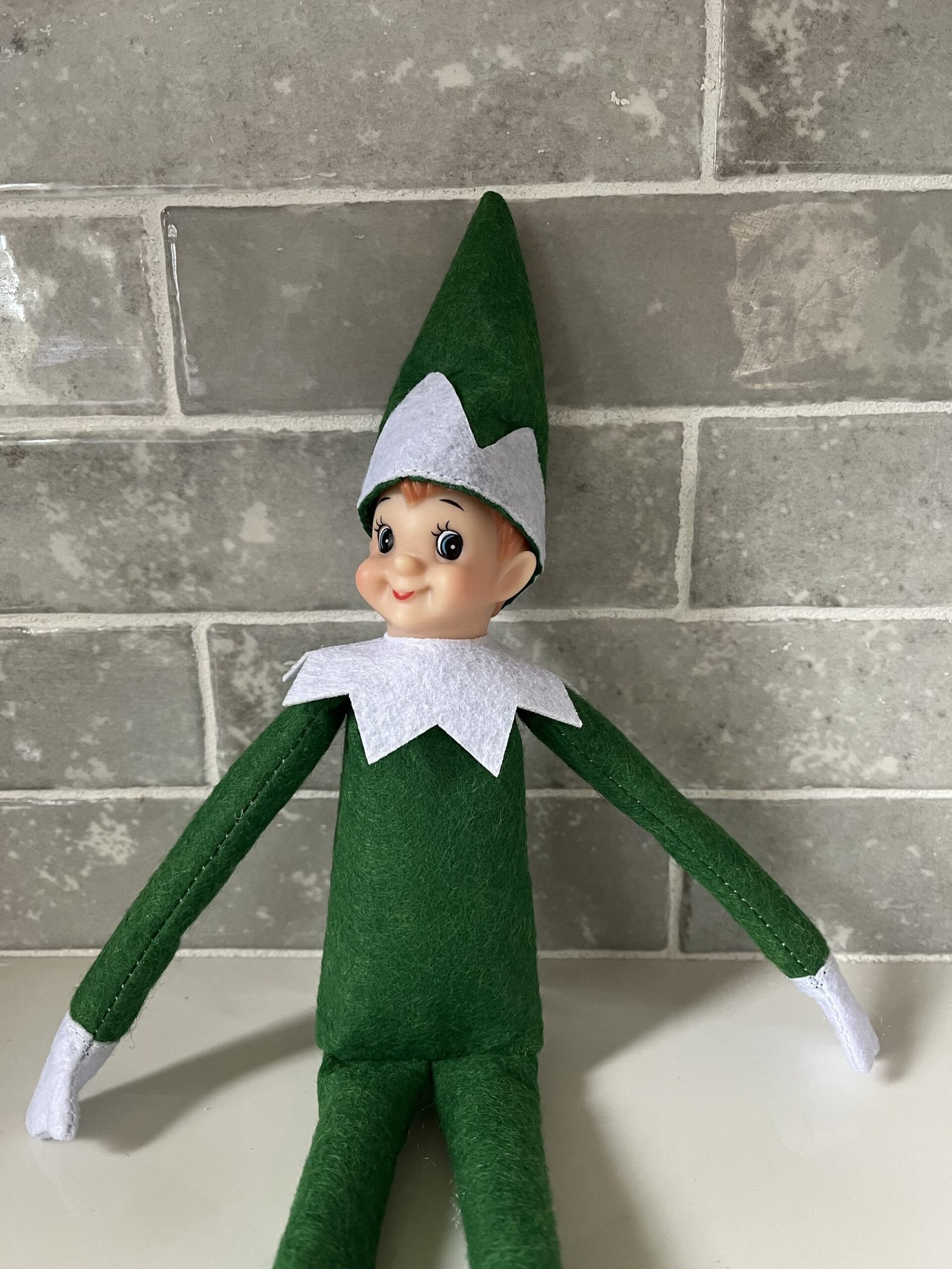 Christmas Cadets Green Elf Doll, Posable Holiday Elves - Image 2