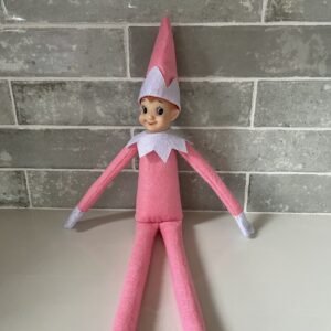 Christmas Cadets Pink Elf Doll, Posable Holiday Elves